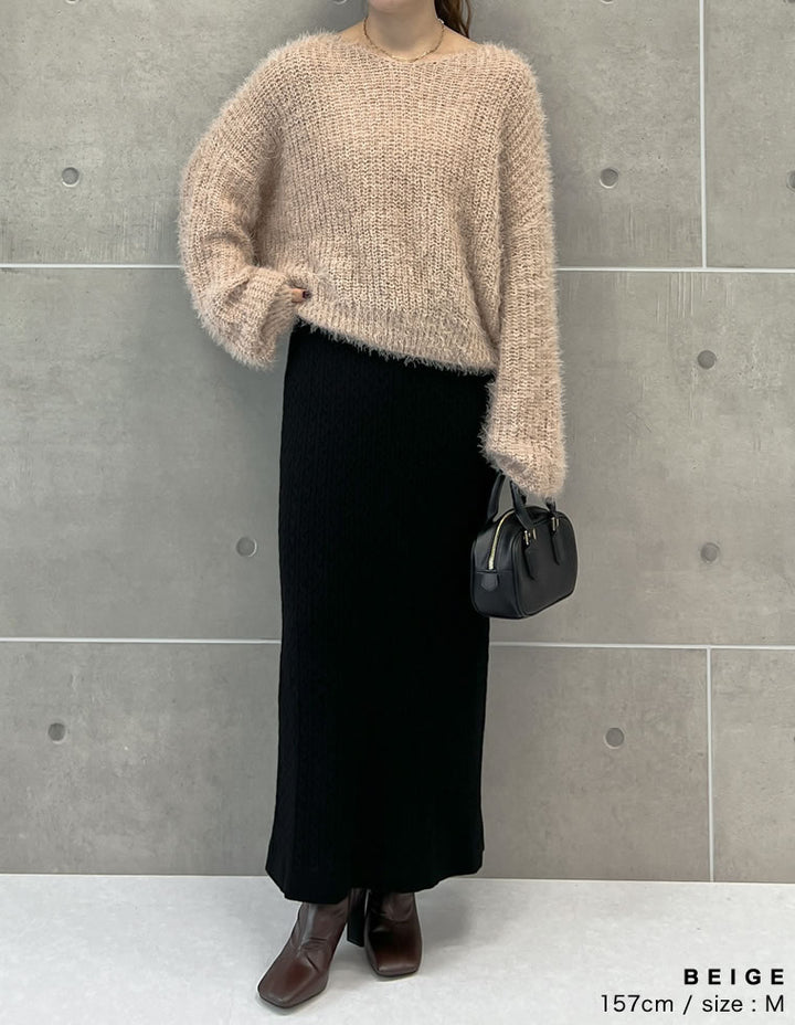【クーポンで20%OFF ¥3,298⇒¥2,638 】〖クーポンコード：SH_20_250908〗[新色追加]プードルシャギーニットトップス