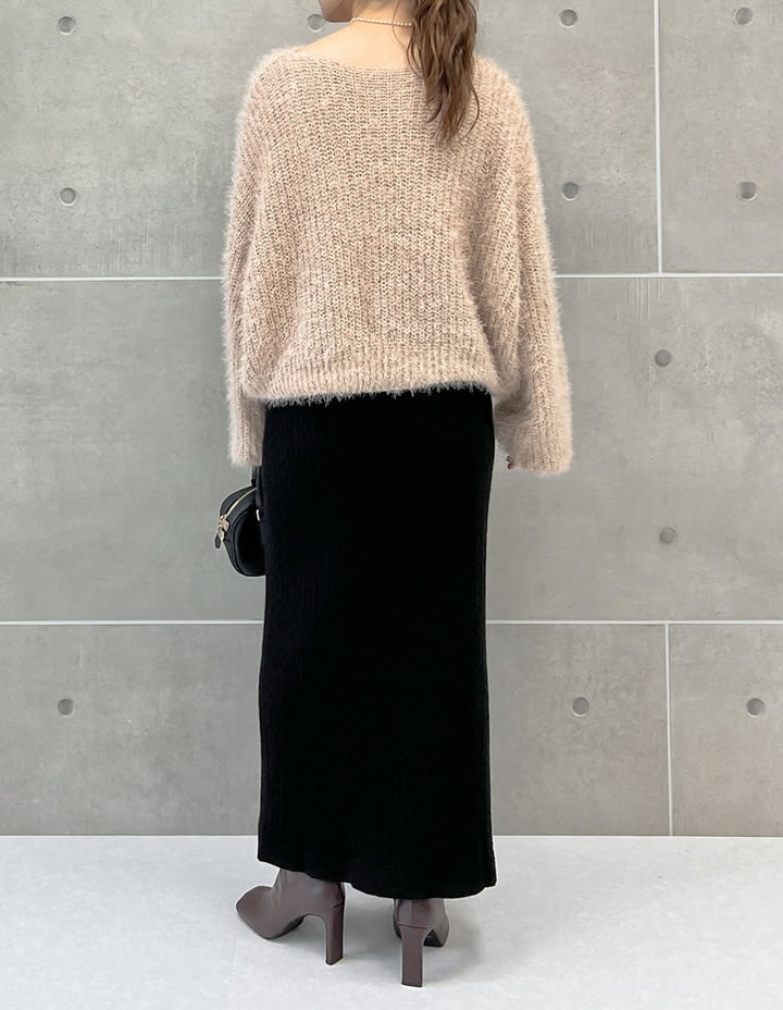 【クーポンで20%OFF ¥3,298⇒¥2,638 】〖クーポンコード：SH_20_250908〗[新色追加]プードルシャギーニットトップス