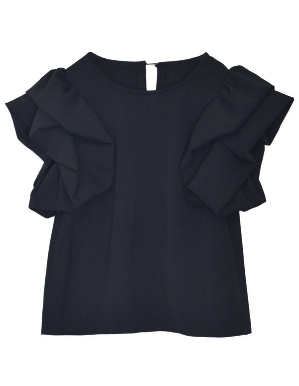 【TIME SALE 20%OFF ¥5,599⇒¥4,479】[2025 SUMMER COLLECTION][MEISM by Re:EDIT]フリルパフスリーブトップス トップス 人気レディースファッション通販 リエディ