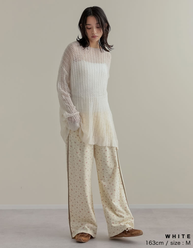 Re:EDIT 新品　起毛シアーメッシュニットトップス　透かし編み　3枚SET 起毛シアーメッシュニットトップス - トップス通販 | 人気