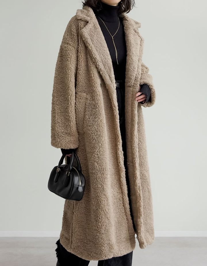 【TIME SALE 10%OFF】[低身長サイズ有]ボアビッグカラーダブルチェスターコート ジャケット/アウター 人気レディースファッション通販 リエディ