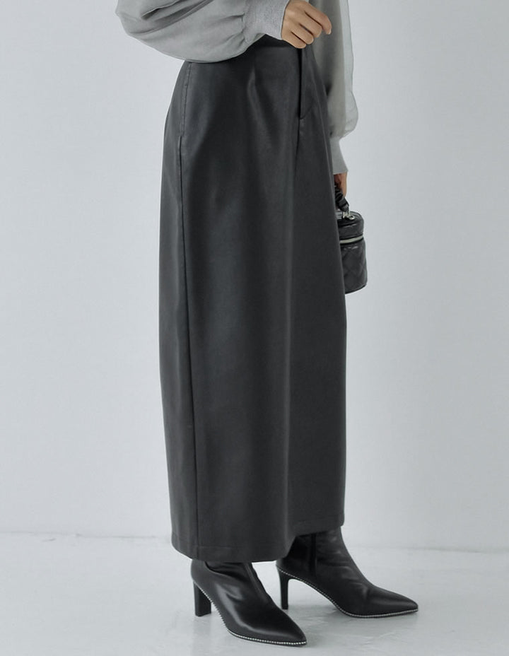 フェイクレザーナロースカート スカート レディースファッション通販 リエディ