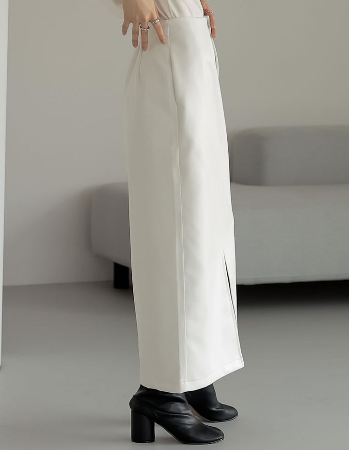 フェイクレザーナロースカート スカート レディースファッション通販 リエディ
