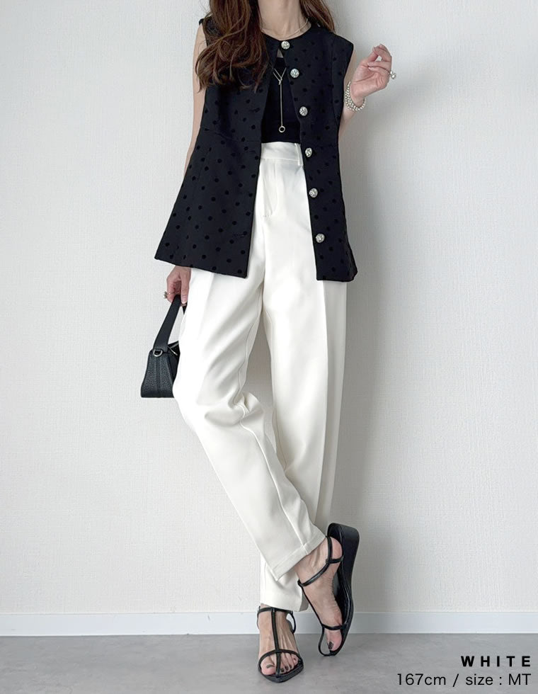 そうページ カットツイルテーパードパンツ - パンツ通販 | 人気レディース