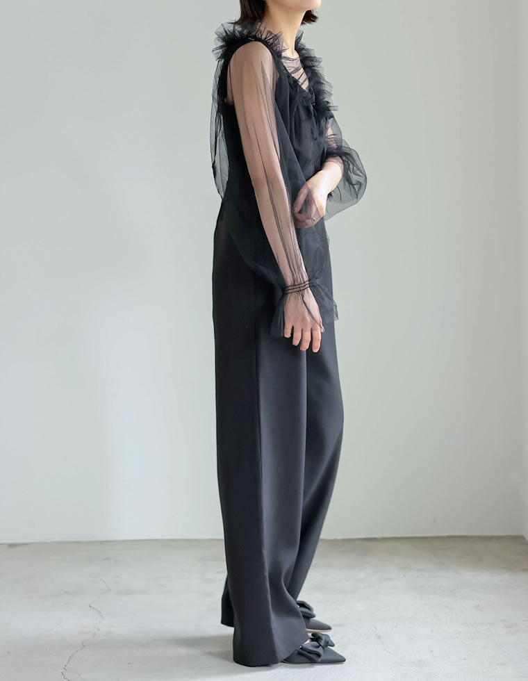 ショート丈チュールボレロシアートップス - トップス通販 | 人気