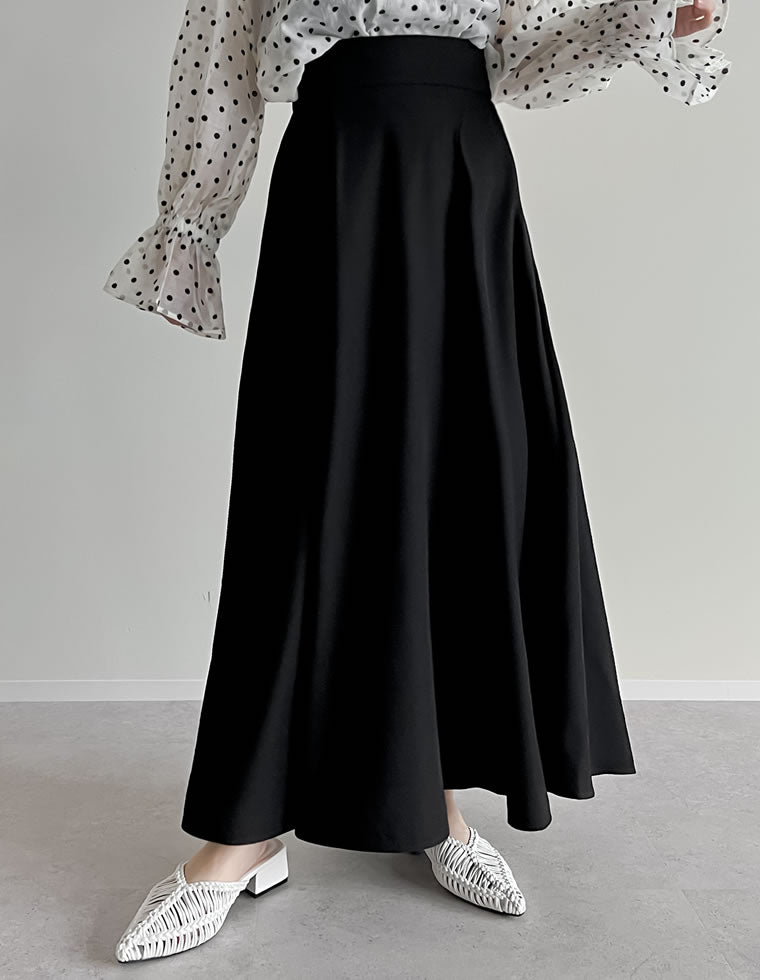 ハイウエストボリュームフレアスカート - スカート通販 | 人気