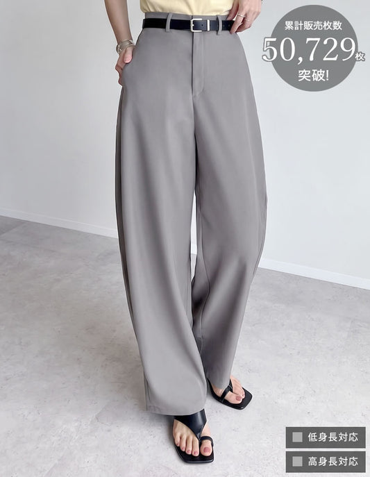 【TIME SALE 10%OFF】[話題のカーブパンツ][全骨格◎/体型拾わず美脚見え][販売枚数5万枚突破][低身長/高身長/大きいサイズ有]ツイルカーブパンツ パンツ 人気レディースファッション通販 リエディ