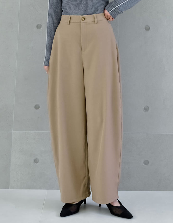 [新色追加][低身長/高身長/大きいサイズ有]ソフトツイルカーブパンツ パンツ レディースファッション通販 リエディ