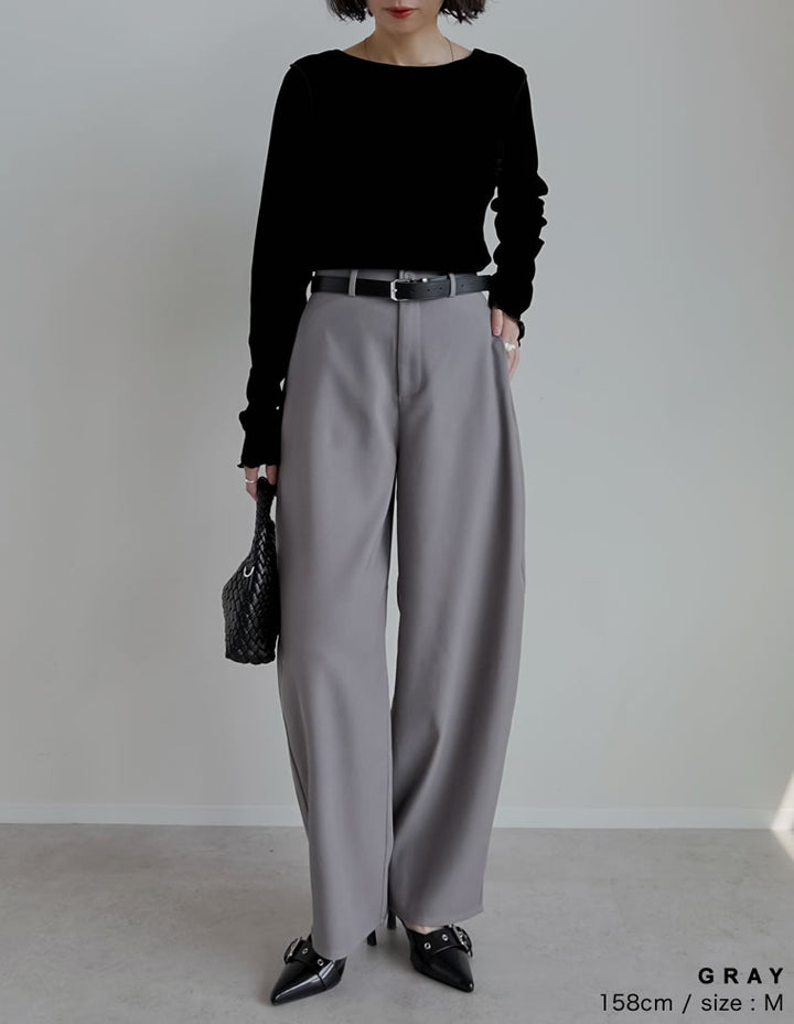 [話題のカーブパンツ][全骨格◎/体型拾わず美脚見え][販売枚数4.4万枚突破][低身長/高身長/大きいサイズ有]ツイルカーブパンツ パンツ 人気レディースファッション通販 リエディ