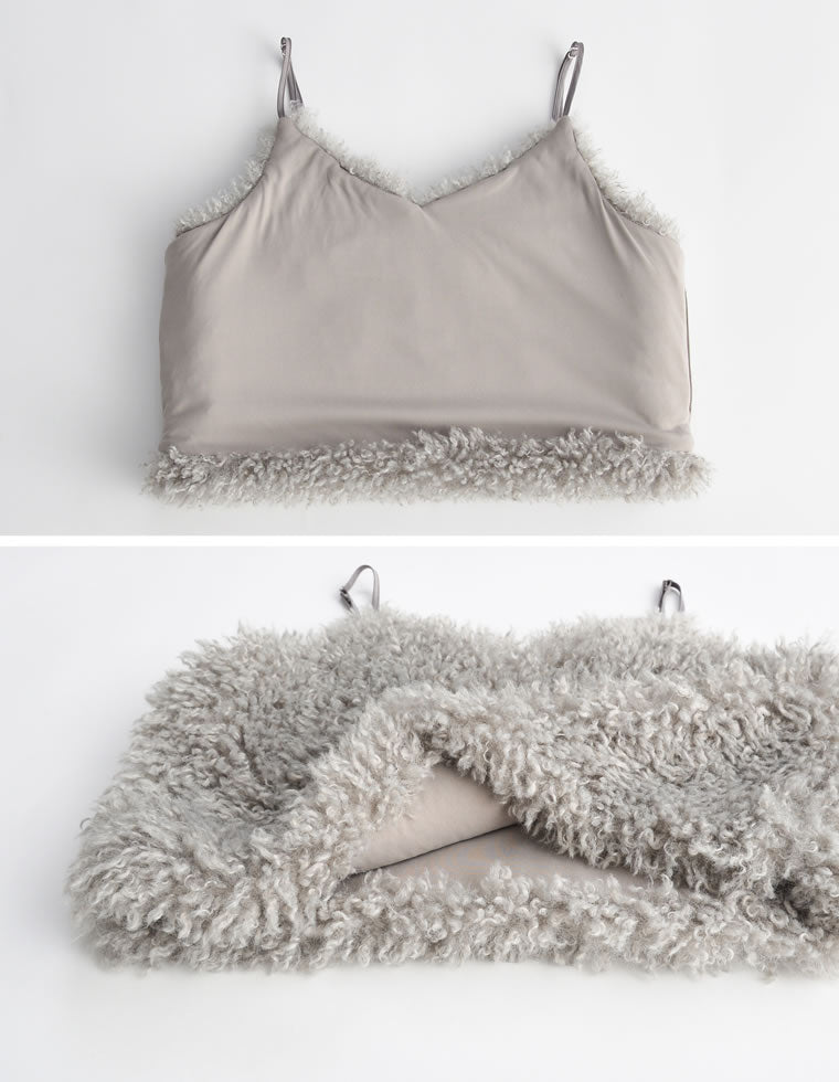 新品ベアトリス チベットラム ファーティペット グレー チベットラムフェイクファービスチェ - トップス通販 | 人気レディース