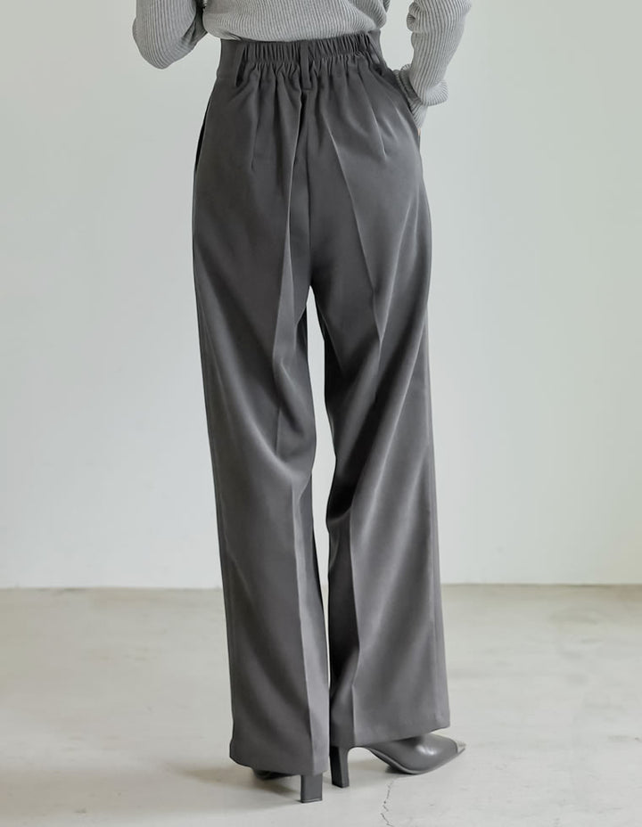 [TIME SALE][低身長/高身長サイズ有]微起毛ツイルダブルタックワイドパンツ パンツ レディースファッション通販 リエディ