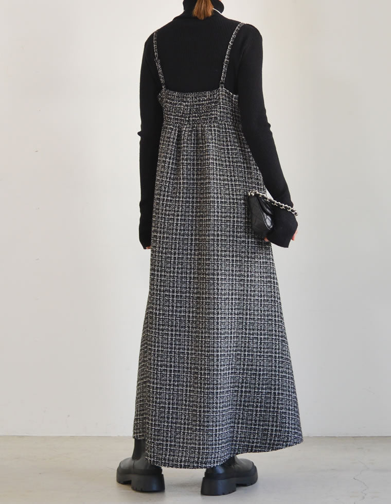 ツイードライクキャミワンピース - ワンピース通販 | 人気レディース