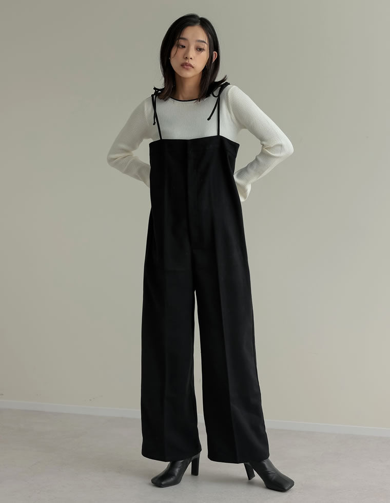 【新品】 バッカ 定価38.000円 シルク リボン オールインワン サロペット ウールタッチリボンサロペット - オールインワン通販 | 人気レディース