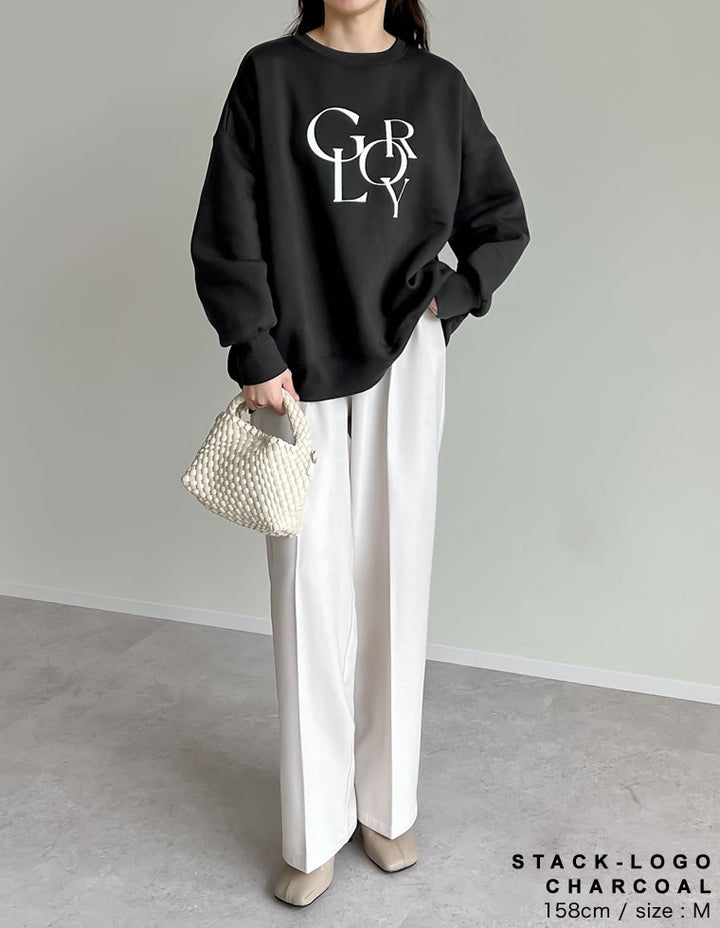 選べる裏起毛ビッグプルオーバー トップス 人気レディースファッション通販 リエディ