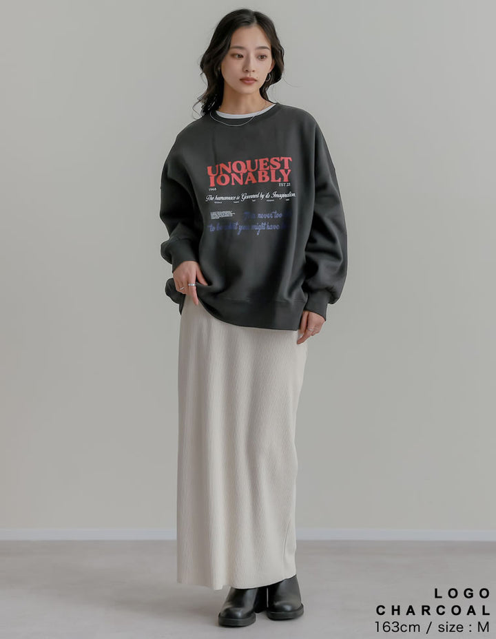 選べる裏起毛ビッグプルオーバー トップス 人気レディースファッション通販 リエディ