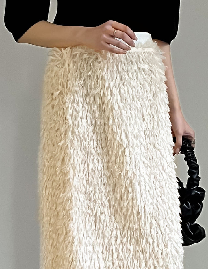 ラメフリンジジャガードタイトスカート スカート レディースファッション通販 リエディ
