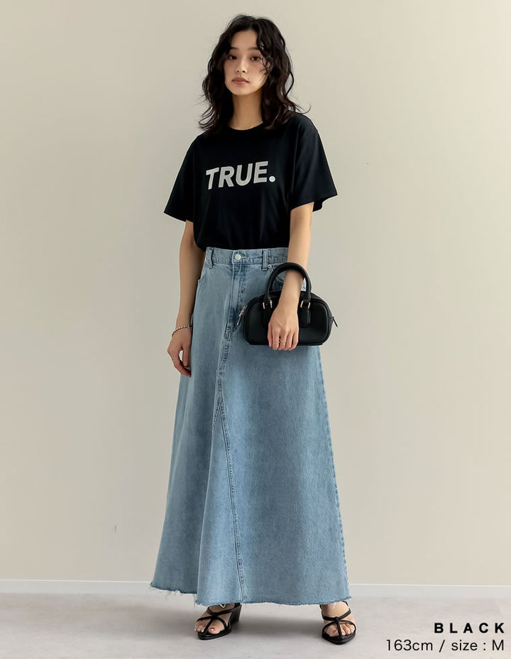 【TIME SALE 10%OFF ¥2,498⇒¥2,248】[UVカット][接触冷感][紫外線対策][新色追加]TRUEメタリックロゴプリントTシャツ[mb] トップス 人気レディースファッション通販 リエディ