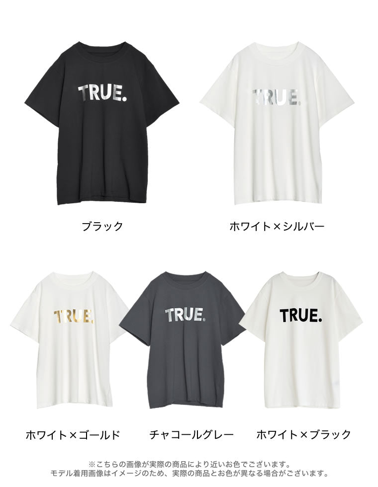 tシャツ メタリックロゴ Tシャツ レディース セール】メタリックロゴミニT（Tシャツ/カットソー）｜JUST A
