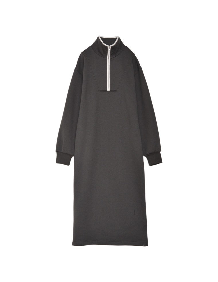 CPG ハーフジップスリーブワンピースブラック サイズ1 裏起毛ハーフジップワンピース - ワンピース通販 | 人気レディース