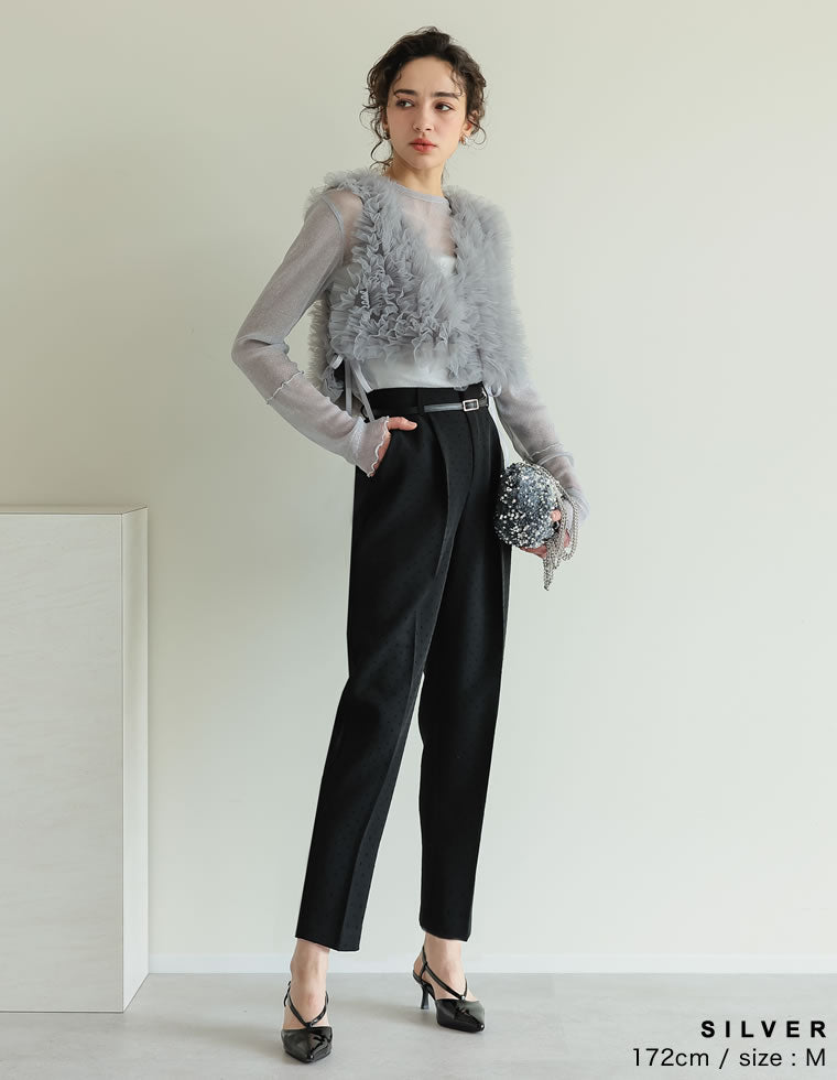 ハイネックメローデザインラメシアートップス - トップス通販 | 人気