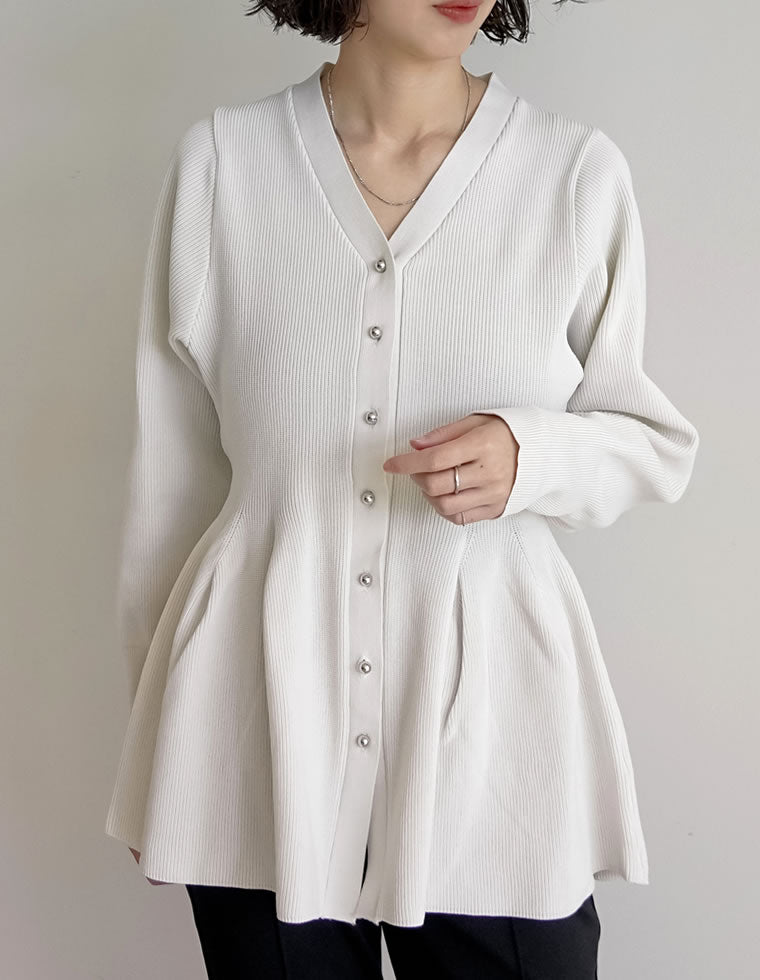 バーバリーブルーレーベル♡ウエストリボン♡ペプラム♡カーディガン バーバリーブルーレーベル♡ウエストリボン♡ペプラム♡カーディガン