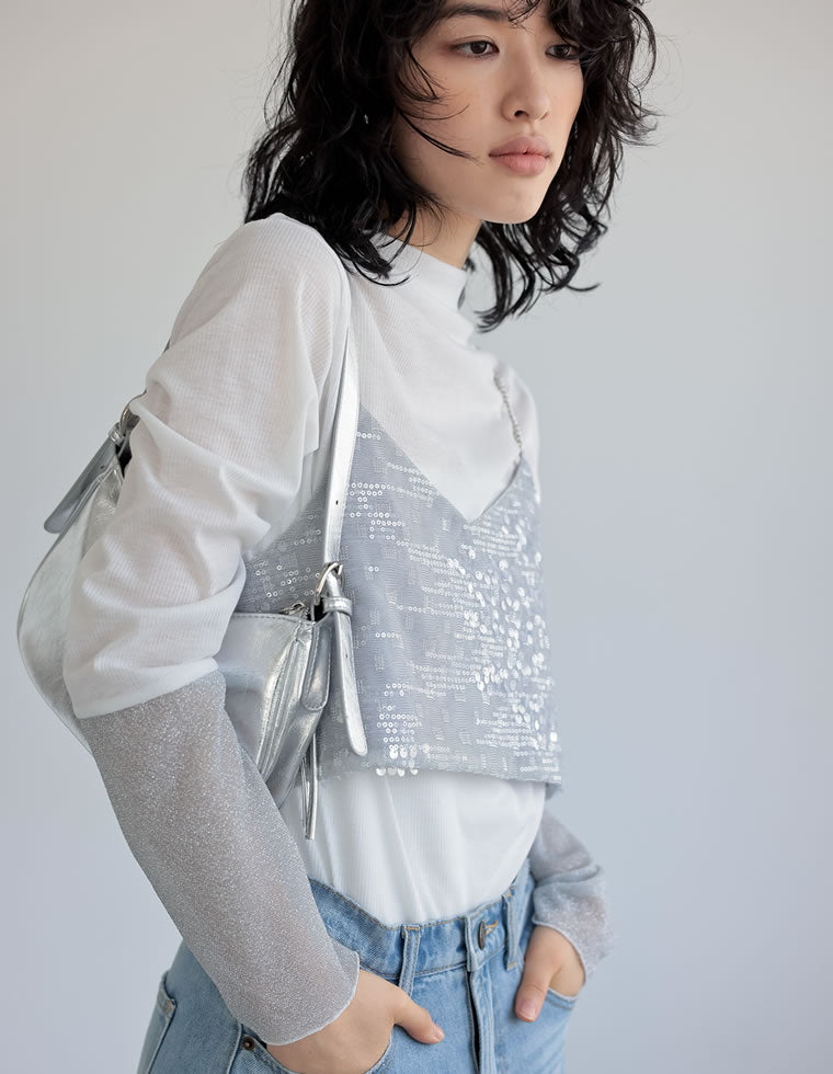 トップス I.c.y シアースリーブパフトップス｜WOMEN｜250HSF80-226D｜AZUL BY MOUSSY