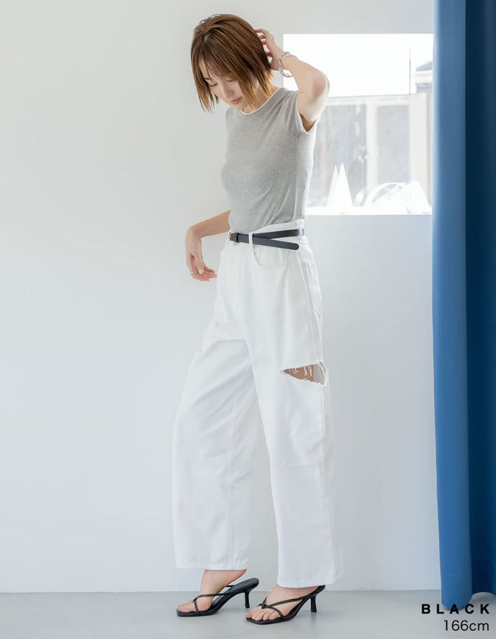【TIME SALE 10%OFF ¥4,998⇒¥4,498】[大きいサイズ有]細ストラップスクエアトゥトングサンダル シューズ 人気レディースファッション通販 リエディ