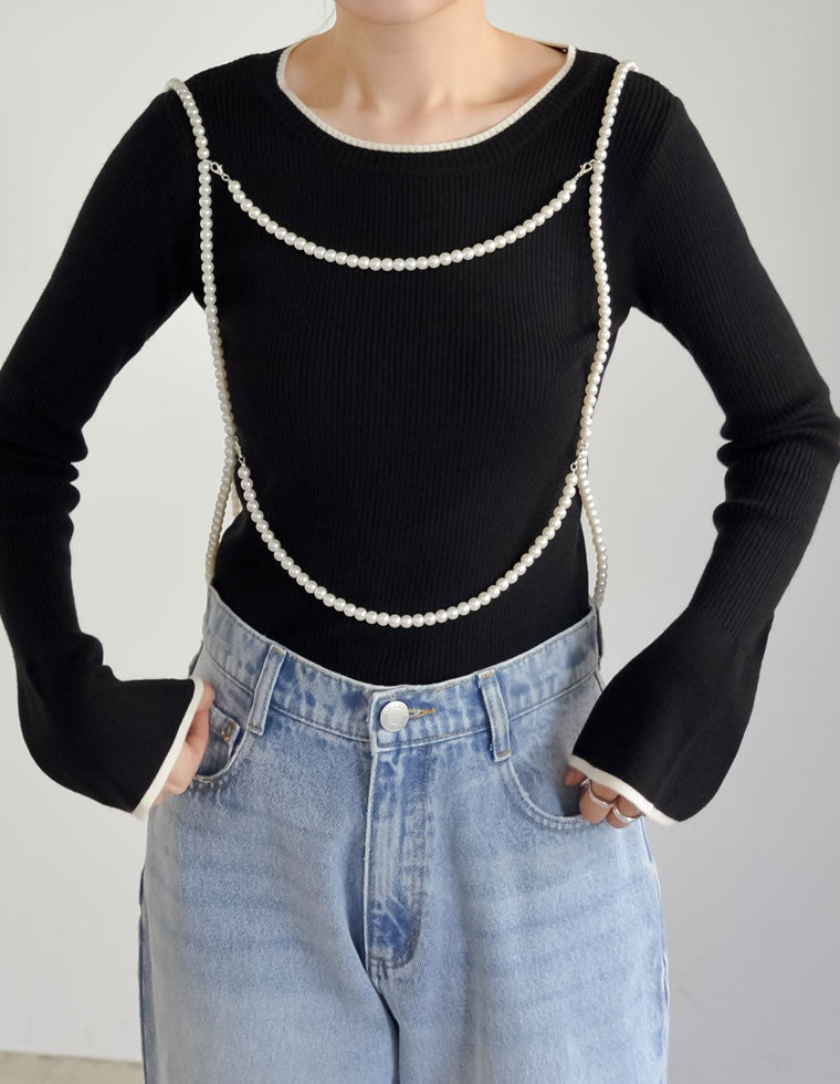 【新品 タグ付き】LA PERLA ▲ ビーズ シースルー ビスチェ 黒 AMBIDEX Store 〇allonge 透かし編み ビスチェ(F クロ): iki