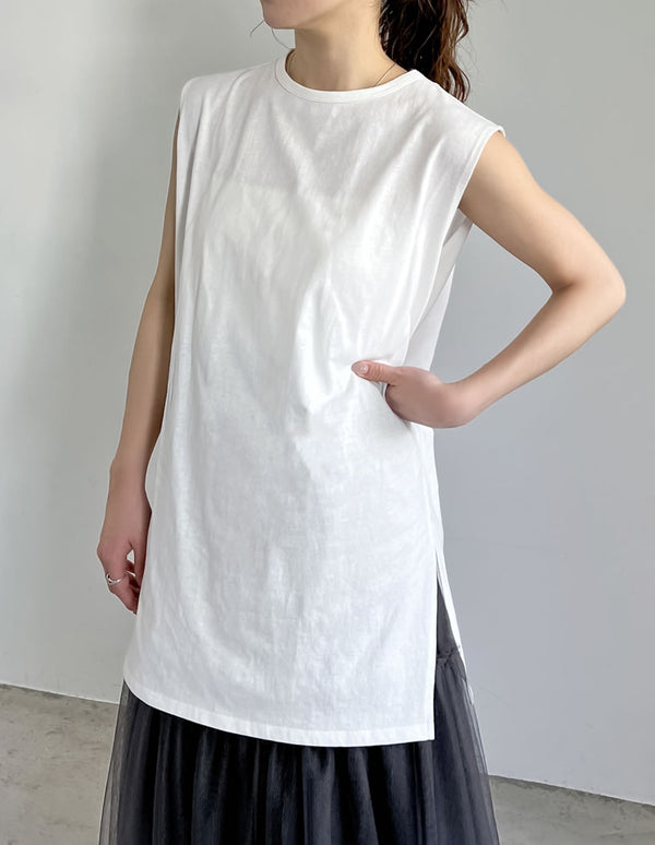 コットンフレンチスリーブチュニックTシャツ[mb] トップス レディースファッション通販 リエディ