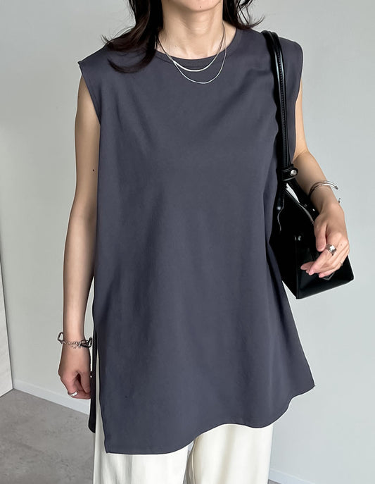 【TIME SALE 30%OFF ¥2,498⇒¥1,748】[二の腕すっきり]コットンフレンチスリーブチュニックTシャツ[mb] トップス 人気レディースファッション通販 リエディ