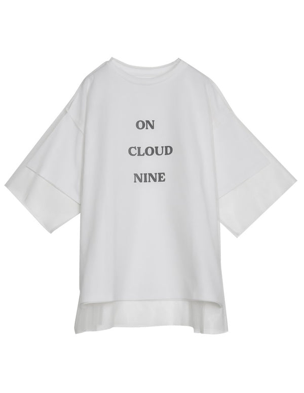 [2点セット]ロゴTシャツ×チュールTシャツアンサンブル トップス レディースファッション通販 リエディ