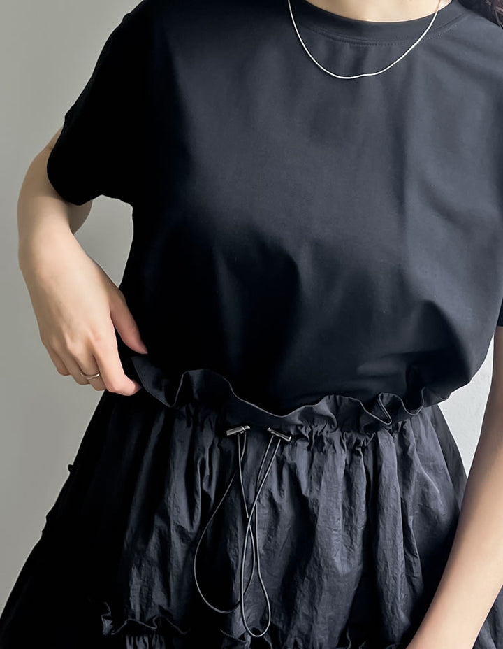 タフタチュニックティアードTシャツ トップス レディースファッション通販 リエディ
