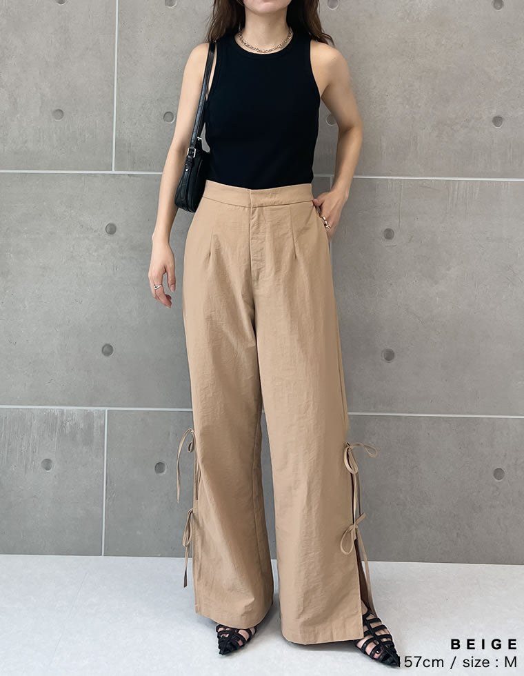 シマーメタリックサイドリボンパンツ - パンツ通販 | 人気レディース