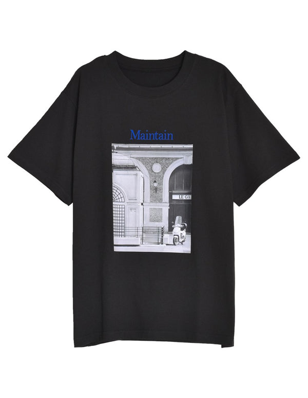 【TIME SALE 25%OFF ¥2,499⇒¥1,874】[接触冷感][UVカット]モノトーンプリントTシャツ[mb] トップス 人気レディースファッション通販 リエディ