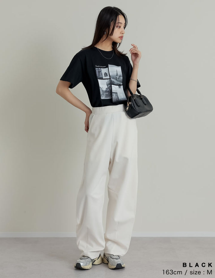 【TIME SALE 10%OFF ¥2,498⇒¥2,248】シーンナリーフォトプリントTシャツ[mb] トップス 人気レディースファッション通販 リエディ