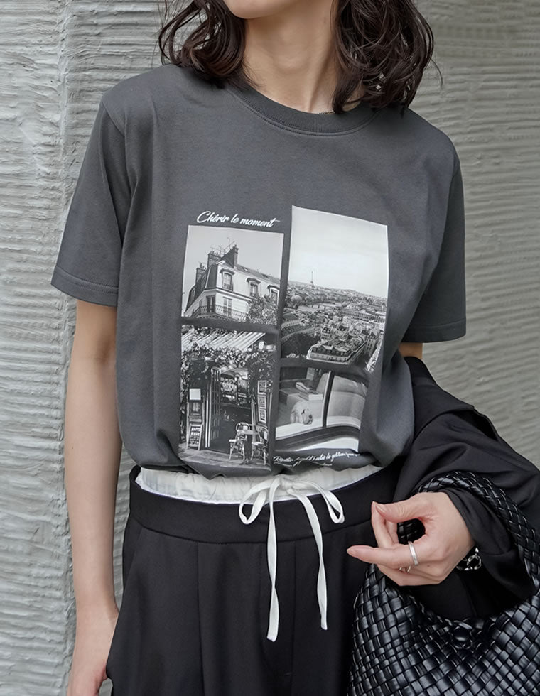 シーンナリーフォトプリントTシャツ - トップス通販 | 人気レディース