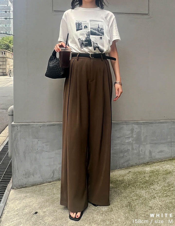 【TIME SALE 10%OFF ¥2,498⇒¥2,248】シーンナリーフォトプリントTシャツ[mb] トップス 人気レディースファッション通販 リエディ