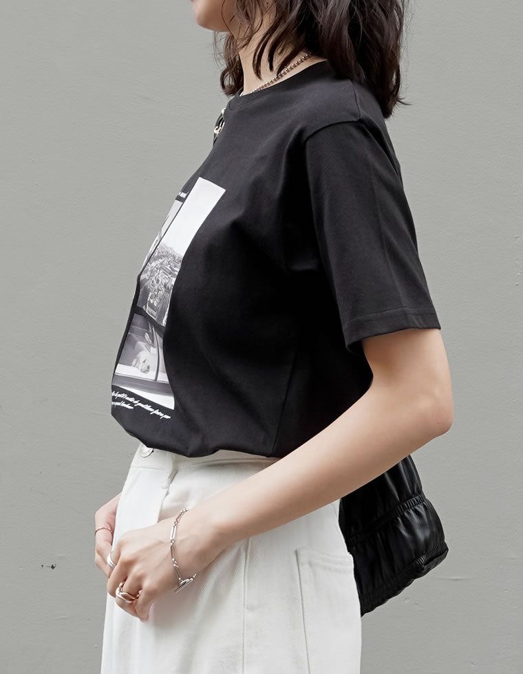 シーンナリーフォトプリントTシャツ - トップス通販 | 人気レディース