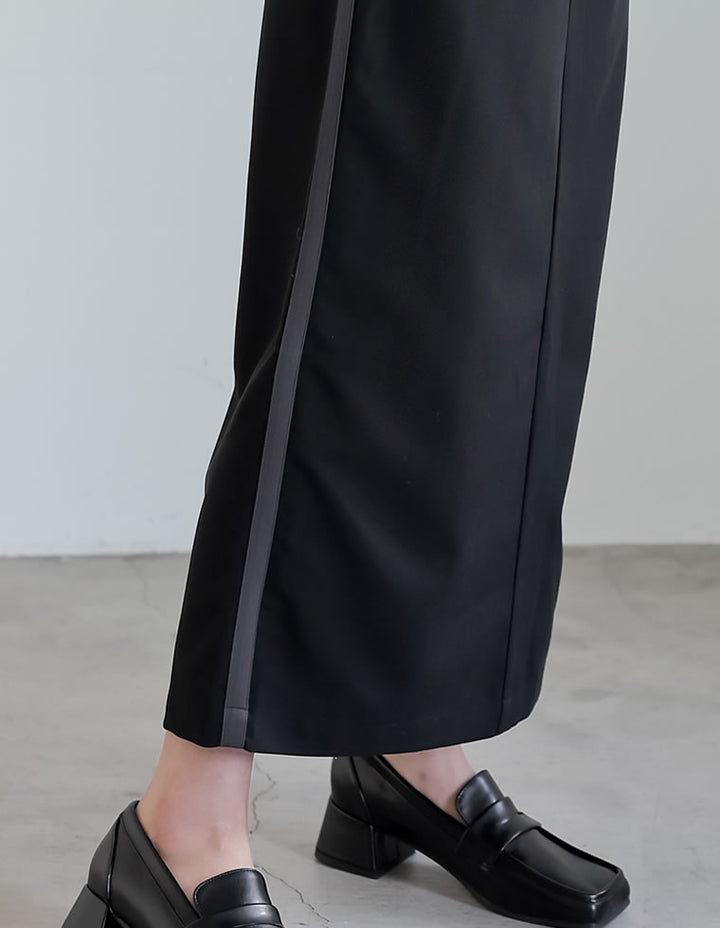 [2024SS COLLECTION[低身長/高身長サイズ有]ライトツイルサイドラインor無地ナロースカート スカート レディースファッション通販 リエディ