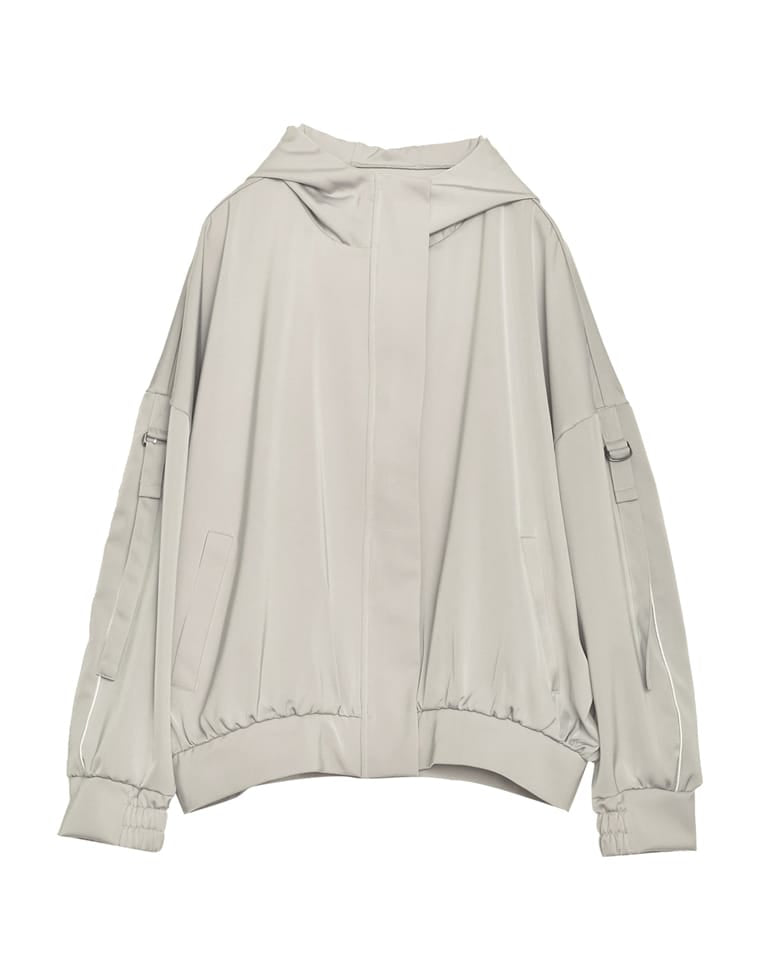 リグリーム　ドロストフーディブルゾン　ホワイト　新品 ドロストブルゾン｜DRAWSTRING BLOUSONの通販｜regleam