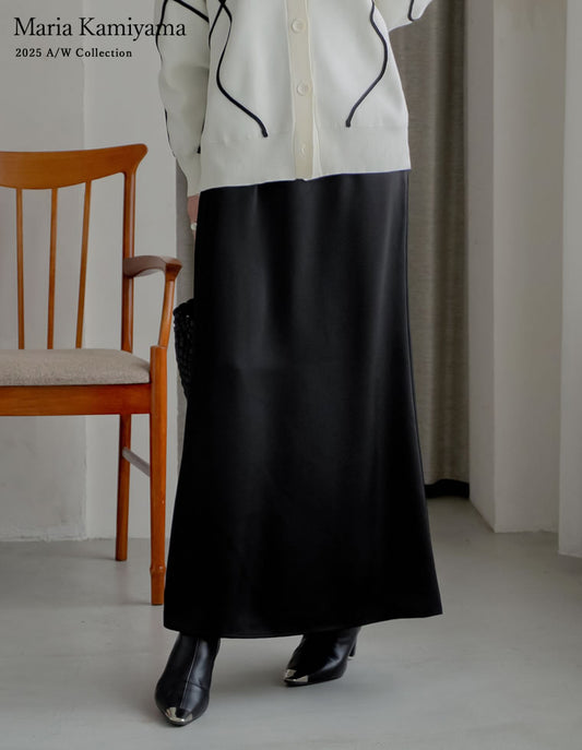 ≪20日11:59まで！期間限定ポイント10%UP対象≫【クーポンで20%OFF ¥4,998⇒¥3,998 】〖クーポンコード：SH_20_2510〗[2025AW COLLECTION][新色追加][オケージョン セレモニー][低身長サイズ有]無地orドット柄サテンナロースカート スカート 人気レディースファッション通販 リエディ