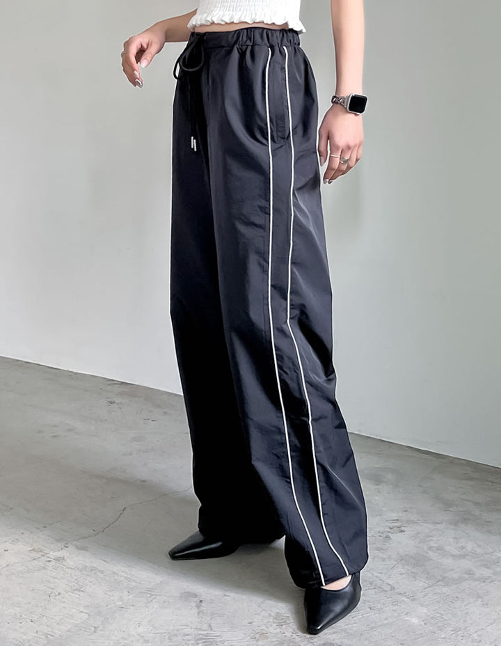 [低身長サイズ有]ナイロンコードデザインパンツ パンツ レディースファッション通販 リエディ
