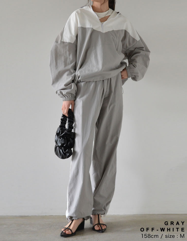 新品未使用サイズ5【PGG】サイドロゴ タフタジョガーパンツ 新品未使用サイズ5【PGG】サイドロゴ タフタジョガーパンツ