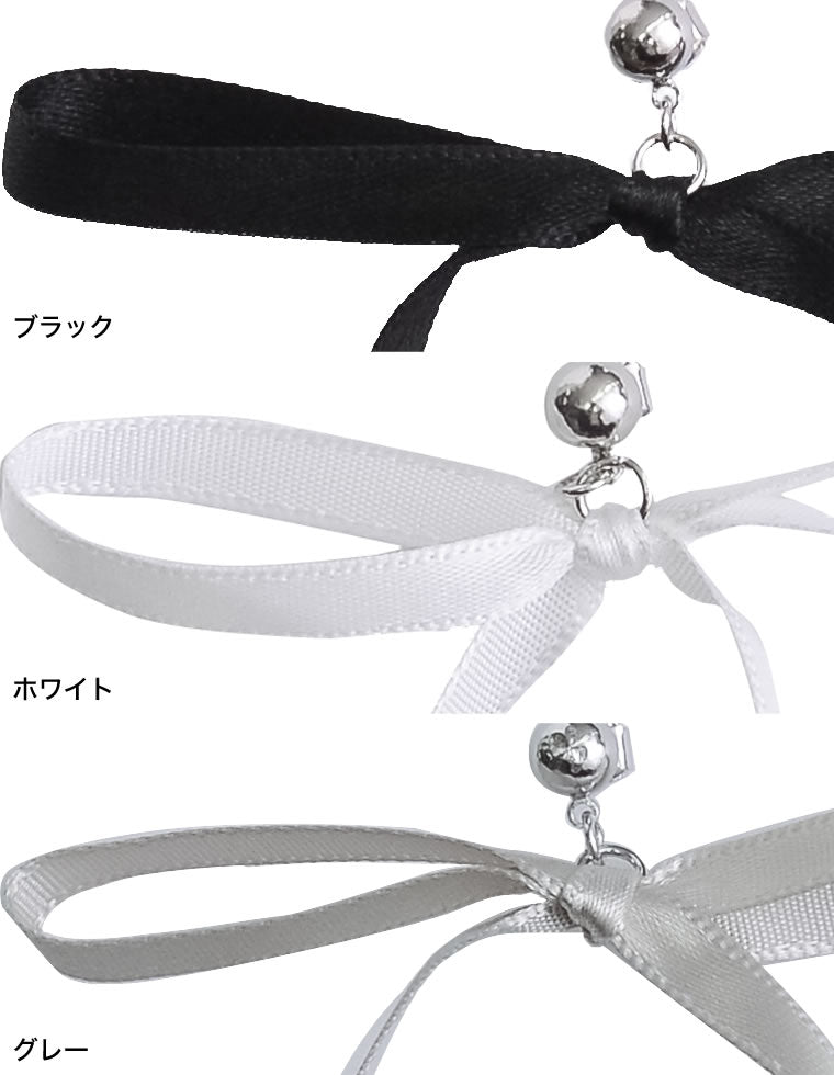 サテンリボンピアス - アクセサリー通販 | 人気レディースファッション