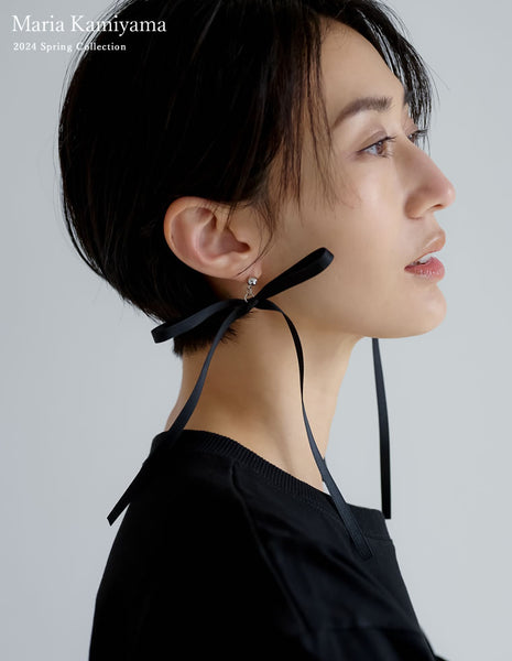 IENA購入　リボンピアス　セレクト商品 4e64aea692a3447785f9661ad906e6