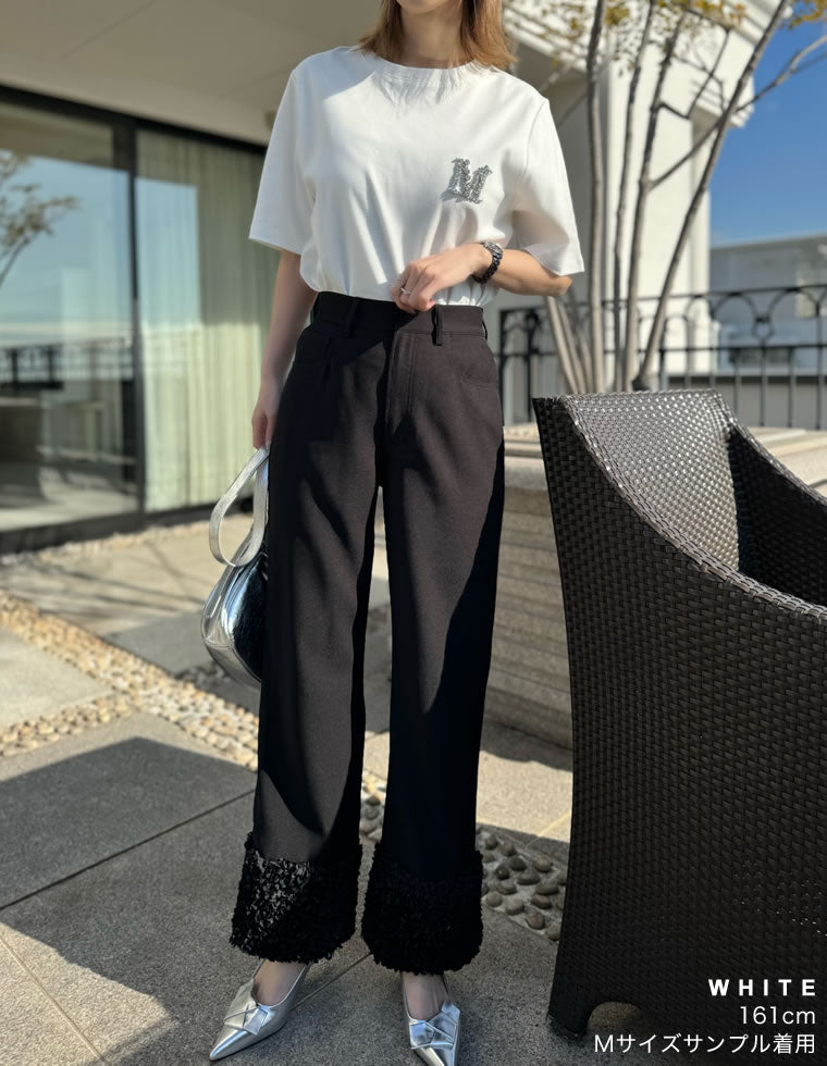 MロゴビジューモチーフTシャツ - トップス通販 | 人気レディース