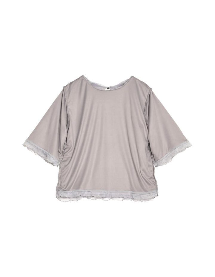 【TIME SALE 50%OFF ¥4,499⇒¥2,249】カットフリル半袖トップス トップス 人気レディースファッション通販 リエディ