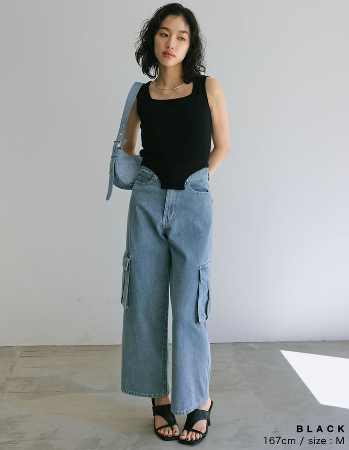 【TIME SALE 30%OFF ¥2,798⇒¥1,958】ストレッチリブハイレグタンクトップ[返品交換不可] トップス 人気レディースファッション通販 リエディ