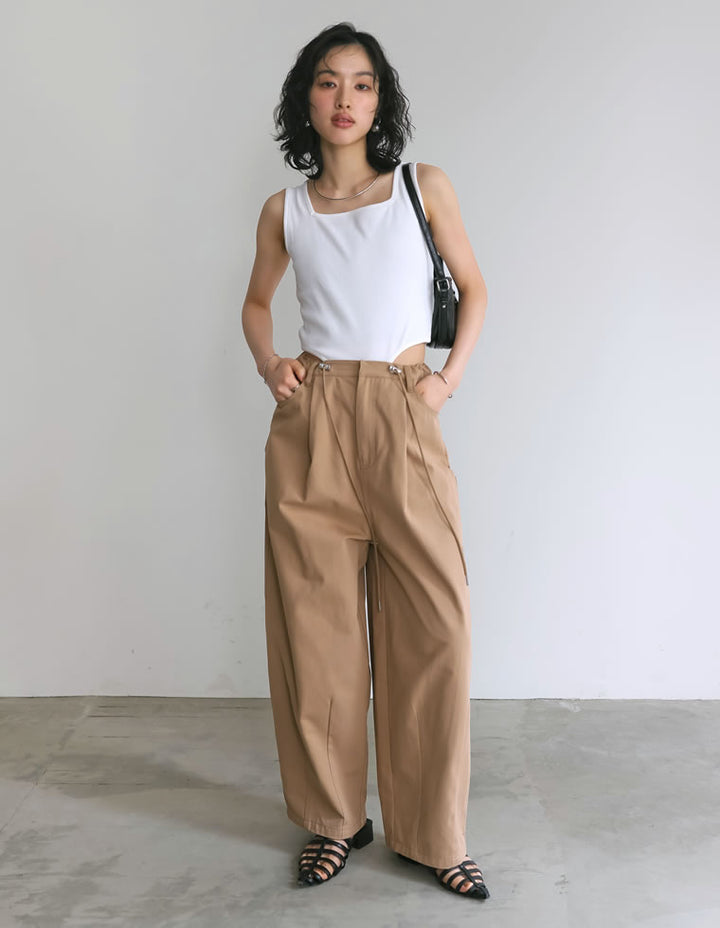 【TIME SALE 30%OFF ¥2,798⇒¥1,958】ストレッチリブハイレグタンクトップ[返品交換不可] トップス 人気レディースファッション通販 リエディ