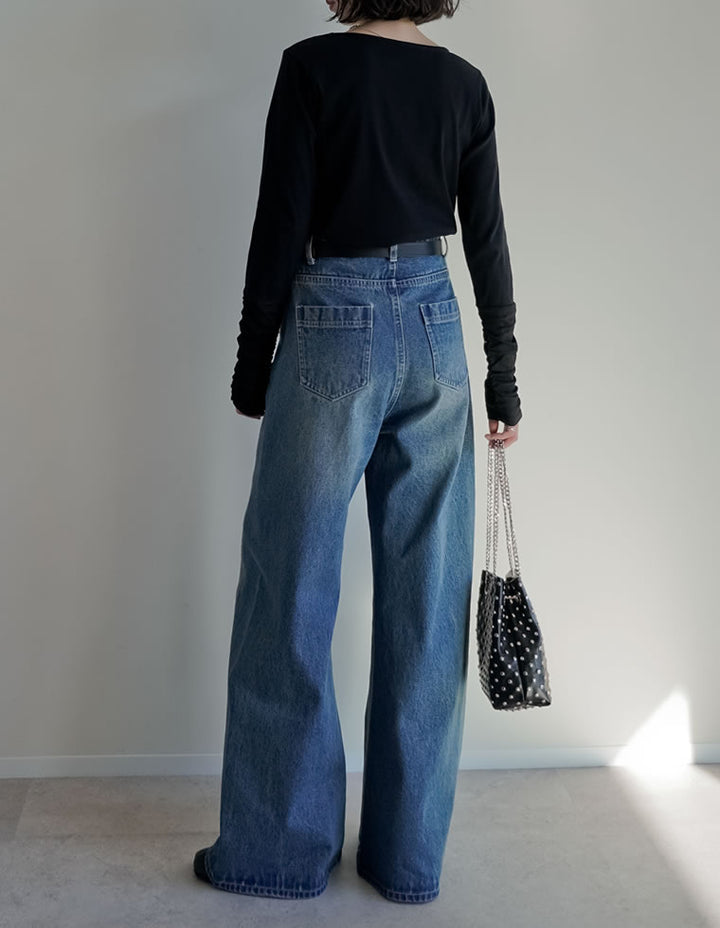 [乾燥機対応][汗じみ防止][UVカット]ストレッチリブシアー切り替えロングスリーブトップス トップス 人気レディースファッション通販 リエディ